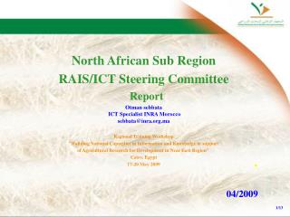 North African Sub Region RAIS/ICT Steering Committee Report