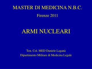 ARMI NUCLEARI