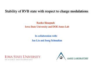 Stability of RVB state with respect to charge modulations