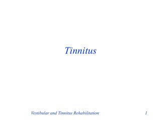 Tinnitus