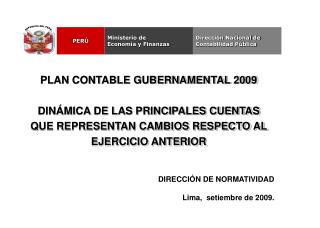 PLAN CONTABLE GUBERNAMENTAL 2009