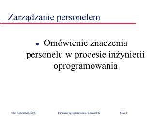 Zarządzanie personelem