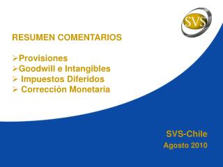 SVS-Chile Agosto 2010