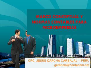 MARCO CONCEPTUAL Y NORMAS CONTABLES PARA MICROEMPRESAS