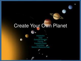 Create Your Own Planet
