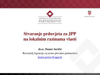 Stvaranje prduvjeta za JPP na lokalnim razinama vlasti