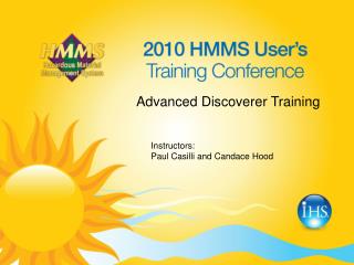 Advanced Discoverer Training