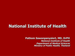 National Institute of Health