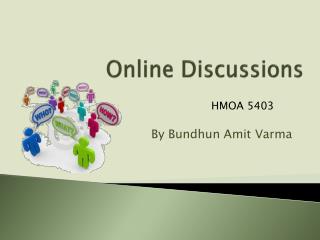 Online Discussions