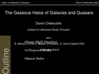 Halos of Galaxies &amp; Quasars	 		 Doron Chelouche (IAS)