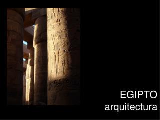 EGIPTO arquitectura