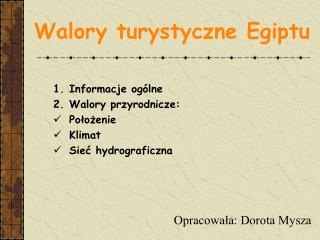 Walory turystyczne Egiptu