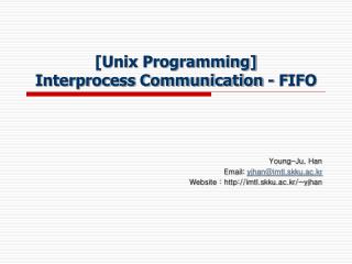 [Unix Programming] Interprocess Communication - FIFO