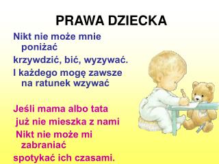 PRAWA DZIECKA