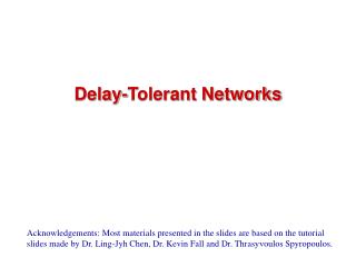 Delay-Tolerant Networks