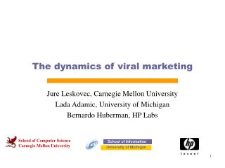 The dynamics of viral marketing