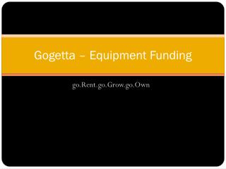 GoGetta - Equipment Finance
