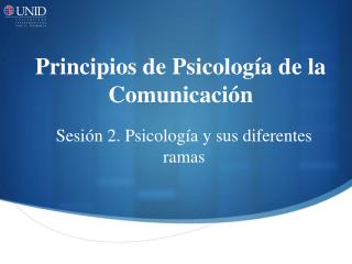 Principios de Psicología de la Comunicación