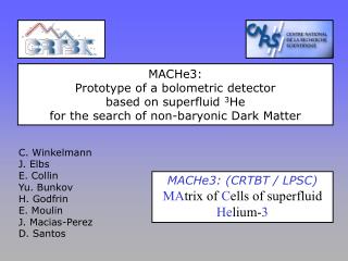 C. Winkelmann J. Elbs E. Collin Yu. Bunkov H. Godfrin E. Moulin J. Macias-Perez D. Santos