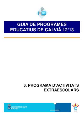 OFERTA EDUCATIVA PÚBLICA EN CALVIÀ