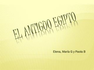 El antiguo egipto