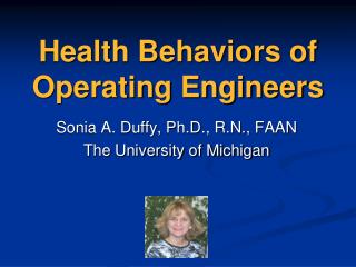Health Behaviors of Operating Engineers
