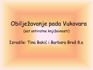 Obilježavanje pada Vukovara