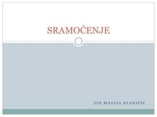 SRAMOĆENJE