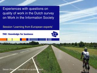 Session ‘Learning from European experts’