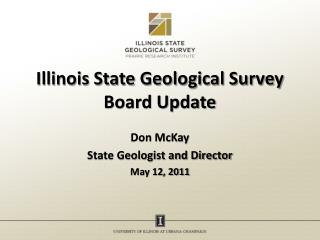 Illinois State Geological Survey Board Update