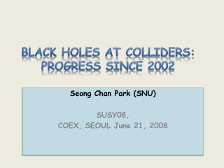 Black Holes at colliders: progress since 2002