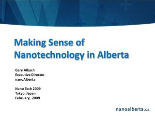 Making Sense of Nanotechnology in Alberta