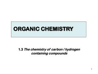 ORGANIC CHEMISTRY