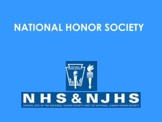 NATIONAL HONOR SOCIETY