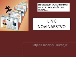 LINK NOVINARSTVO