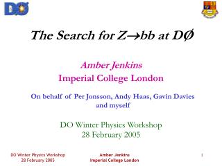 The Search for Z  bb at DO