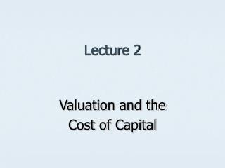 Lecture 2