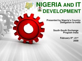 NIGERIA AND IT DEVELOPMENT