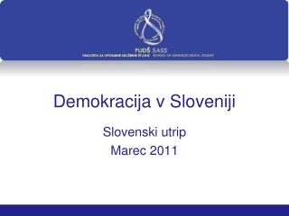Demokracija v Sloveniji