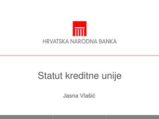 Statut kreditne unije