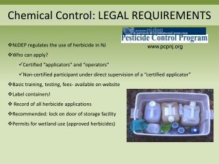 NJDEP regulates the use of herbicide in NJ Who can apply?