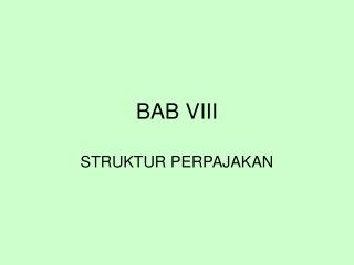 BAB VIII