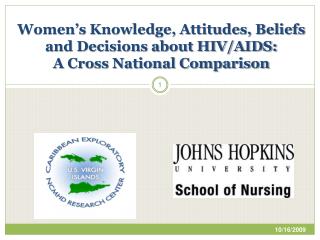 Women’s Knowledge, Attitudes, Beliefs and Decisions about HIV/AIDS: A Cross National Comparison