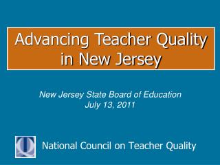 National Council on Teacher Quality