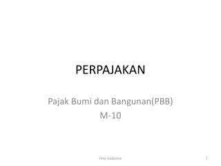 PERPAJAKAN