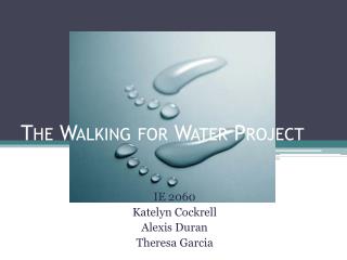 The Walking for Water Project