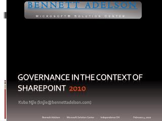 Governance in the Context of SharePoint 2010