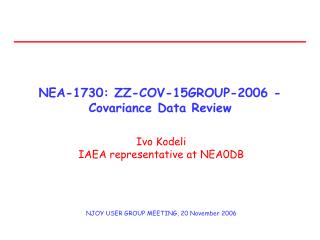 NEA-1730: ZZ-COV-15GROUP-2006 - Covariance Data Review