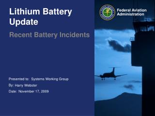 Lithium Battery Update