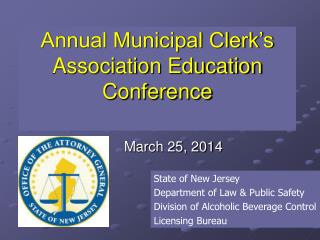 Annual Municipal Clerk’s Association Education Conference